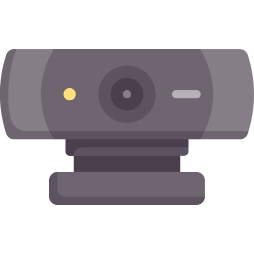 Illustration of a webcam on a plinth.